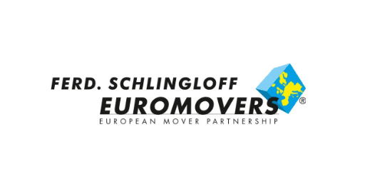Umzugslogistik Ferd. Schlingloff Euromovers Logo des Umzugsunternehmens