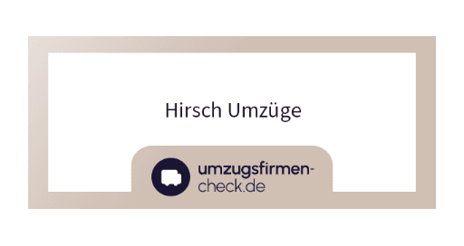 Hirsch Umzüge Logo des Umzugsunternehmens