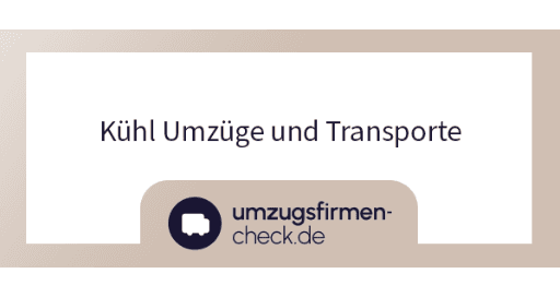 Kühl Umzüge und Transporte Logo des Umzugsunternehmens