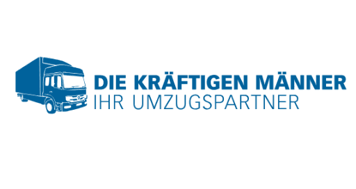 Die kräftigen Männer Logo des Umzugsunternehmens