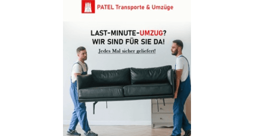 Patel Transport & Umzüge Logo des Umzugsunternehmens