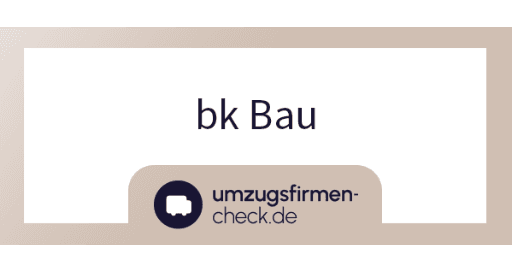 bk Bau Logo des Umzugsunternehmens