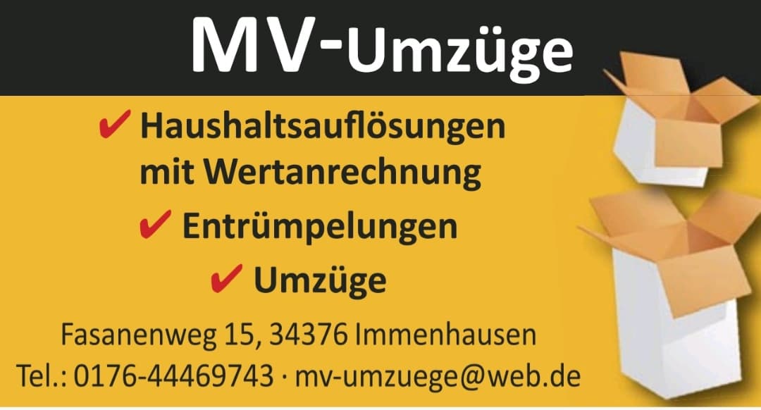 MV Umzüge Logo des Umzugsunternehmens